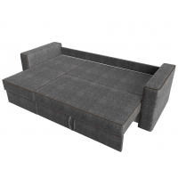 Угловой диван Принстон (рогожка серый коричневый) - Изображение 4